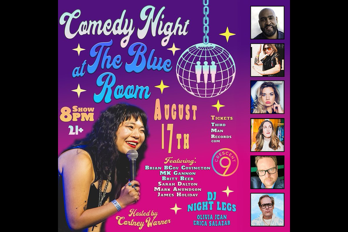Cortney Warner Hosts Comedy Night with Stand-Up, Music, and More at The Blue Room Tonight, Aug. 17